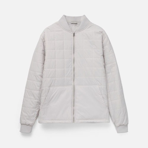 Куртка унисекс Warmbridge, светло-серая Куртка унисекс Warmbridge, светло-серая