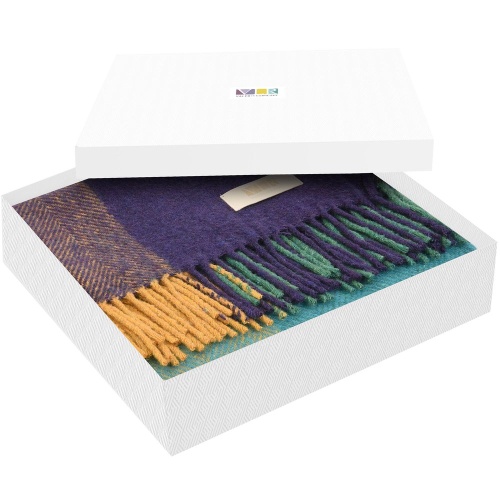 Плед Mumbai, фиолетовый с бирюзовым фото 2