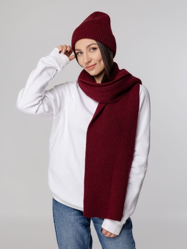 Шапка Tommi, бордовая фото 7