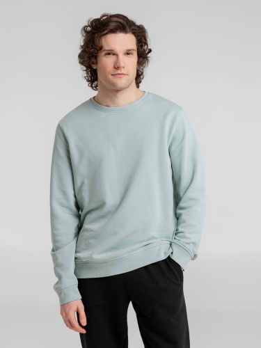 Свитшот унисекс BNC Inspire (Organic), серо-зеленый фото 6