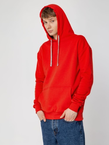 Толстовка с капюшоном Unit Kirenga Heavy, красная фото 12 Толстовка с капюшоном Unit Kirenga Heavy, красная фото 12