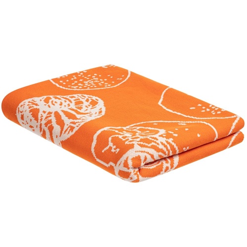 Плед Citrion, оранжево-белый фото 3 Плед Citrion, оранжево-белый фото 3