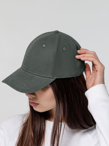 Бейсболка Hillside, серая фото 4