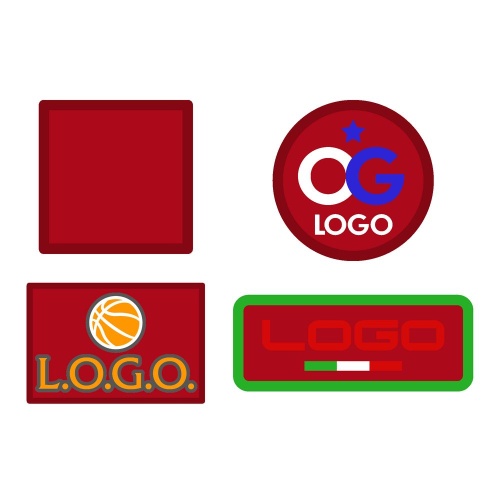 Шеврон из габардина Gabo S, красный Шеврон из габардина Gabo S, красный