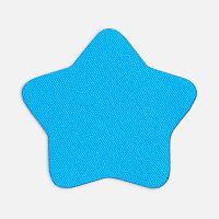 Наклейка тканевая Lunga Bial, M, голубая