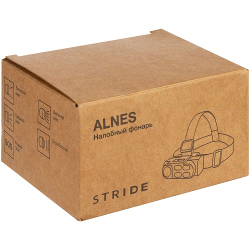 Налобный фонарик аккумуляторный Alnes, черный фото 7