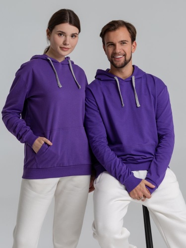 Толстовка с капюшоном Unit Kirenga, фиолетовая фото 10 Толстовка с капюшоном Unit Kirenga, фиолетовая фото 10