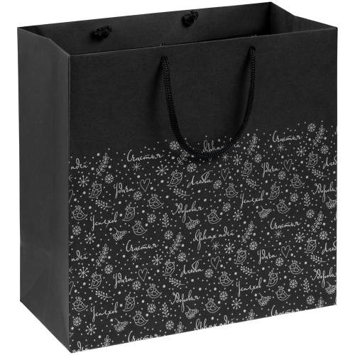 Пакет «Сказочный узор», черный Пакет «Сказочный узор», черный