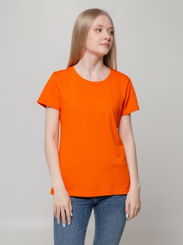 Футболка женская T-bolka Lady, оранжевая фото 6 Футболка женская T-bolka Lady, оранжевая фото 6