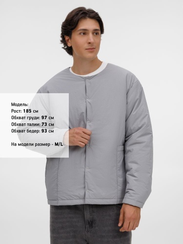 Куртка унисекс Veter, серая фото 4