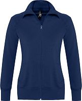 Толстовка женская на молнии Soda 280 темно-синяя