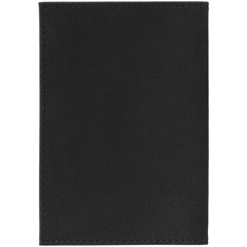 Обложка для паспорта Nubuk, черная фото 3