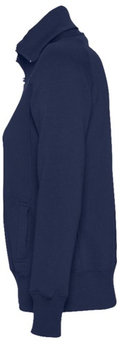 Толстовка женская на молнии Soda 280 темно-синяя фото 4