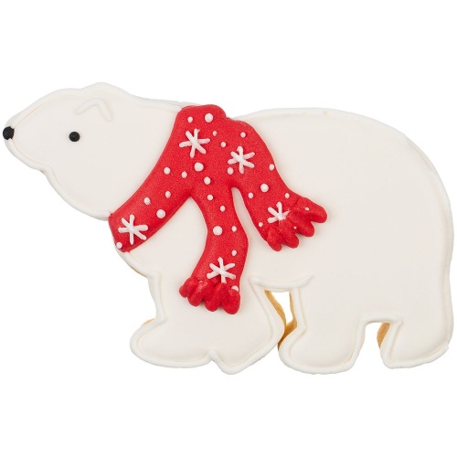 Печенье «Остаемся зимовать», белое с красным Печенье «Остаемся зимовать», белое с красным