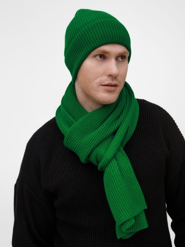 Шарф Nobilis Mono, ярко-зеленый фото 4 Шарф Nobilis Mono, ярко-зеленый фото 4