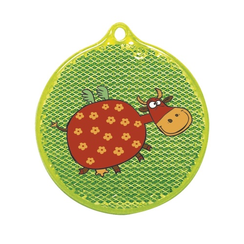 Пешеходный светоотражатель «Круг», неон-желтый фото 3 Пешеходный светоотражатель «Круг», неон-желтый фото 3