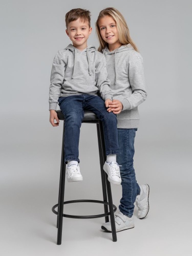 Толстовка с капюшоном детская Kirenga Kids, серый меланж фото 13