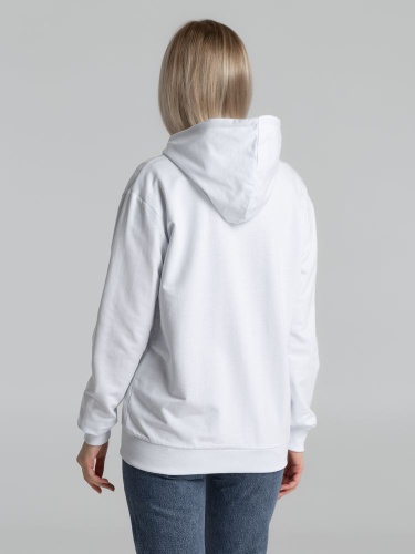 Толстовка на молнии с капюшоном Unit Siverga, белая фото 12 Толстовка на молнии с капюшоном Unit Siverga, белая фото 12