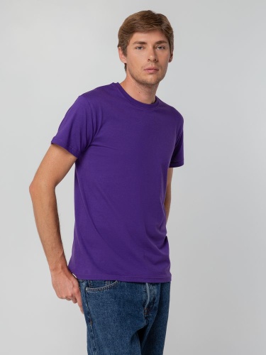 Футболка унисекс T-bolka 140, фиолетовая фото 11