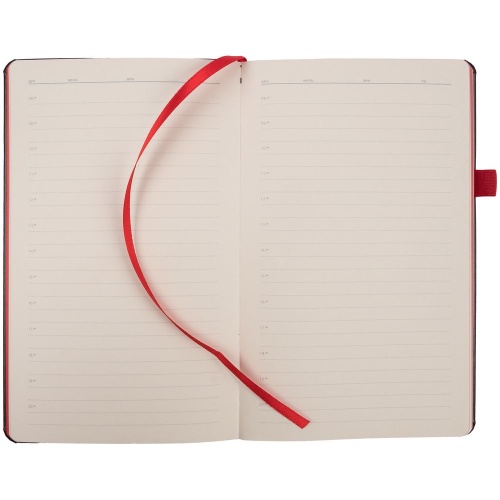 Ежедневник Ton, недатированный, черный с красным фото 3 Ежедневник Ton, недатированный, черный с красным фото 3