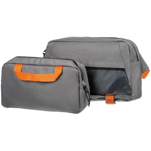 Поясная сумка с термовставкой Vikbelt, серая Поясная сумка с термовставкой Vikbelt, серая