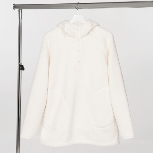 Анорак унисекс Oblako, молочно-белый Анорак унисекс Oblako, молочно-белый