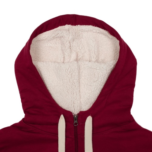 Толстовка на молнии Kulonga Sherpa, бордовая фото 5