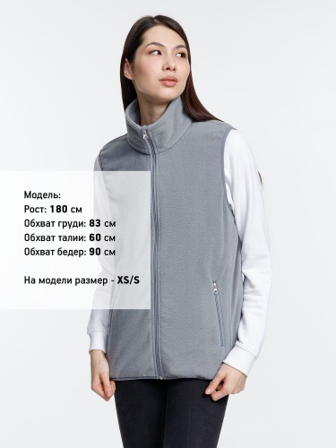 Жилет флисовый унисекс Nesse, серый фото 3 Жилет флисовый унисекс Nesse, серый фото 3