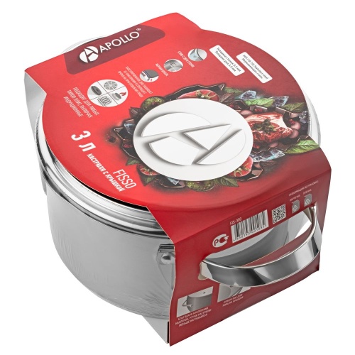 Кастрюля с крышкой Fisso фото 4 Кастрюля с крышкой Fisso фото 4