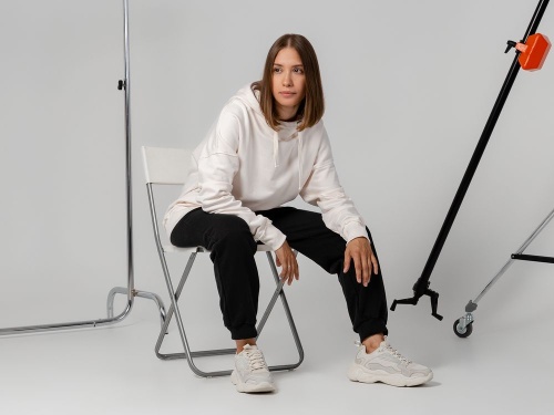 Худи унисекс Vozduh 2.0, темно-серое (графит) фото 10 Худи унисекс Vozduh 2.0, темно-серое (графит) фото 10