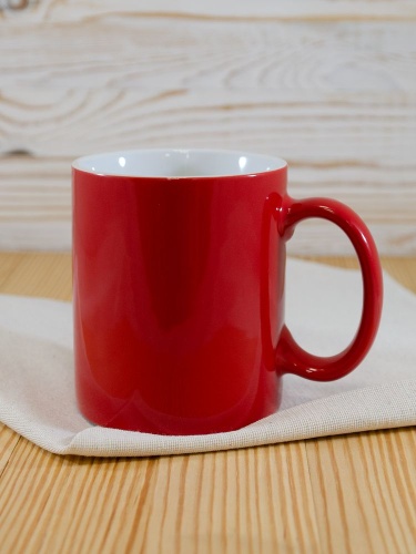 Кружка Promo, красная с белым фото 3 Кружка Promo, красная с белым фото 3