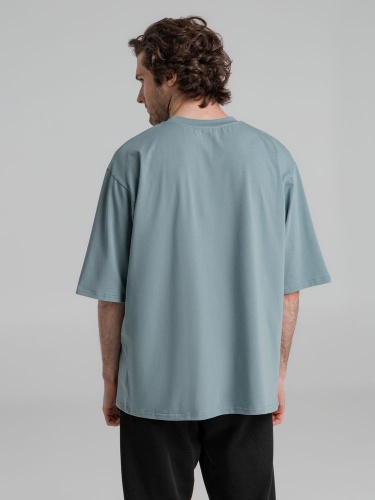 Футболка оверсайз Slope, серо-зеленая фото 10