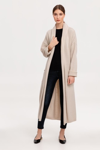 Кардиган женский Free Flow, молочно-белый Кардиган женский Free Flow, молочно-белый