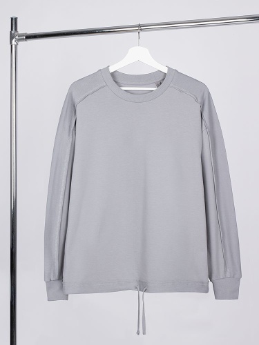 Свитшот унисекс Vozduh, светло-серый Свитшот унисекс Vozduh, светло-серый