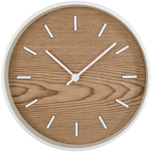 Часы настенные Kudo, беленый дуб Часы настенные Kudo, беленый дуб