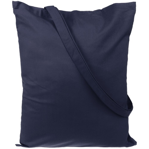 Холщовая сумка Basic 105, темно-синяя фото 3