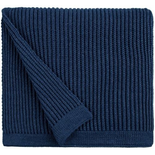 Плед Shirr, синий (деним) фото 3