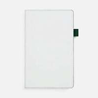 Ежедневник White Shall, недатированный, бело-зеленый
