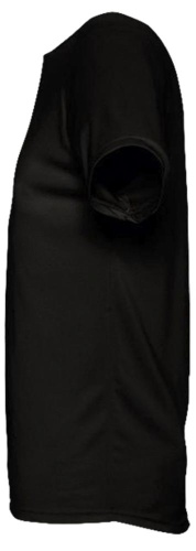 Футболка унисекс Sporty 140, черная фото 4 Футболка унисекс Sporty 140, черная фото 4