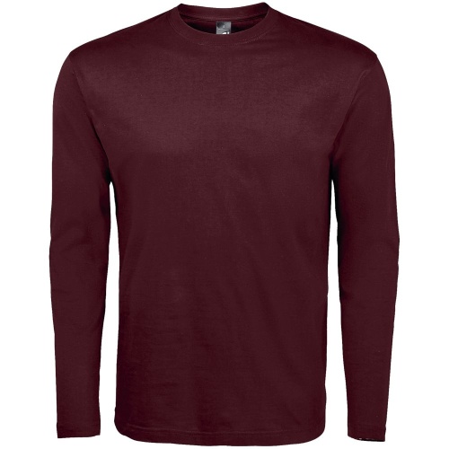 Футболка с длинным рукавом Monarch 150, бордовая Футболка с длинным рукавом Monarch 150, бордовая