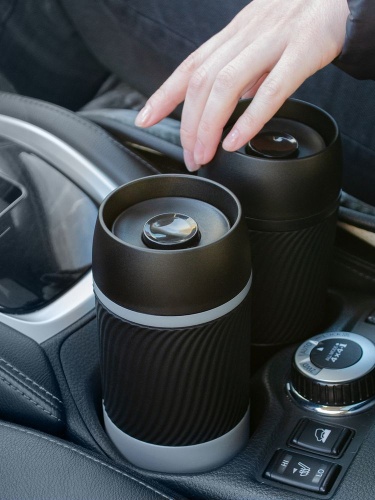 Термостакан Hub, черный фото 9