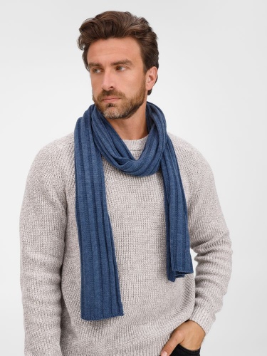 Шарф Metelitsa, синий меланж (джинс) фото 3