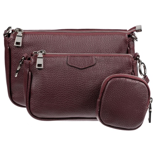 Сумка через плечо Gamma, бордовая фото 3