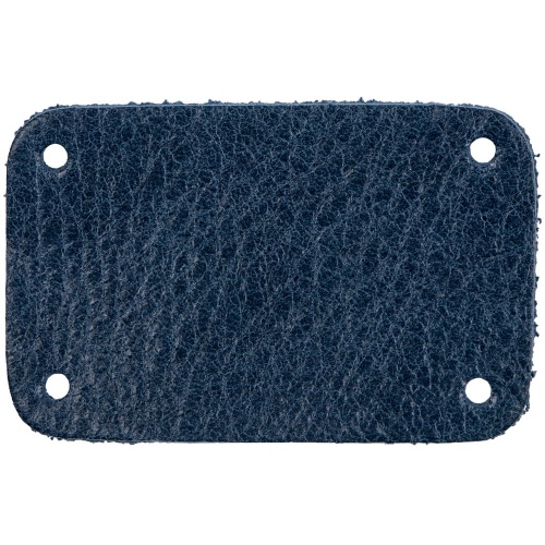 Лейбл кожаный Beta, S, синий Лейбл кожаный Beta, S, синий