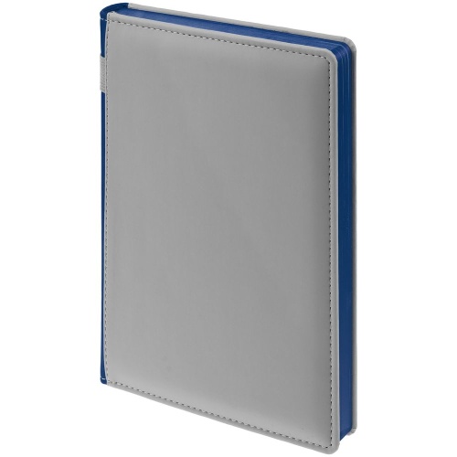 Ежедневник Spain Shall, недатированный, серый с синим фото 3