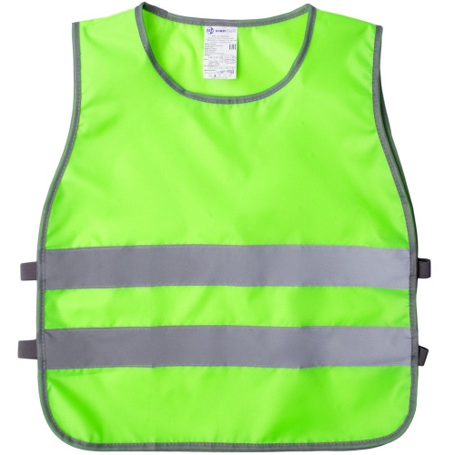 Жилет светоотражающий детский Spotlight, желтый неон Жилет светоотражающий детский Spotlight, желтый неон