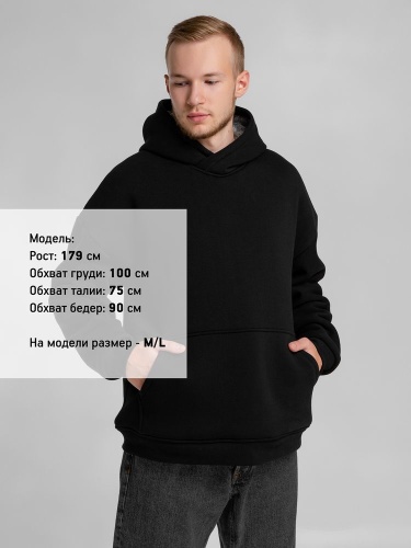 Худи Furry Oversize, черное фото 11 Худи Furry Oversize, черное фото 11