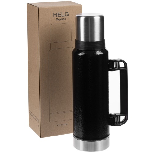 Термос Helg, черный фото 3