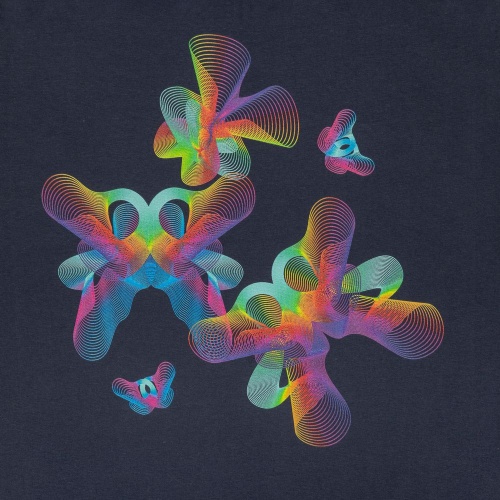 Футболка женская Butterflies, темно-синяя фото 4 Футболка женская Butterflies, темно-синяя фото 4