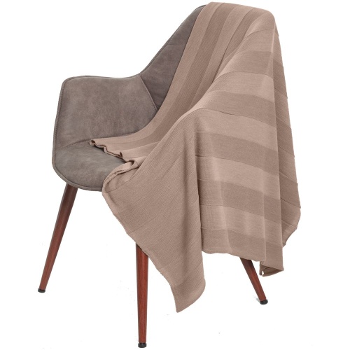 Плед Pleat, бежевый фото 3